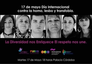 17 DE MAYO: DÍA INTERNACIONAL CONTRA LA HOMOFOBIA, LESBOFOBIA, BIFOBIA Y TRANSFOBIA