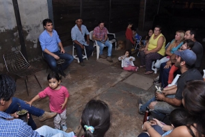 El Intendente Dr. Andrés Lima reunido con vecinos de Barrio Nuevo Caballero