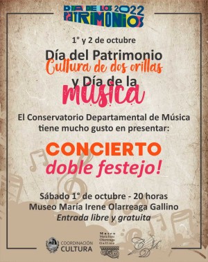 Conservatorio Departamental de Música presenta el Concierto Doble Festejo en Museo de Bellas Artes