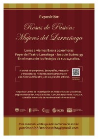 Exposición “Rosas de pasión: mujeres del Larrañaga" en Teatro Larrañaga desde el jueves 6 de octubre