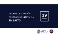 INFORME DE SITUACIÓN SOBRE CORONAVIRUS COVID-19 EN SALTO / DOMINGO 19 DE JULIO